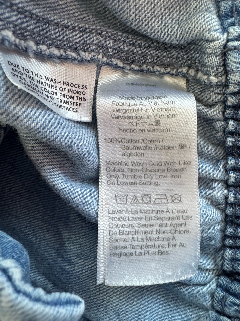 Madewell Pull-On Paperbag Utility Denim Blue Shorts in Arcwood Wash 26 - Picture 7 of 9